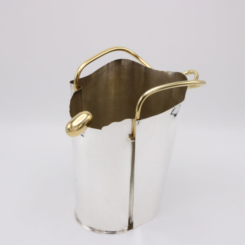 Borek Sipek Cleto Munari Sterling Silver Champagne Cooler Bucket Italy circa 1990