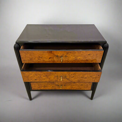 Art Deco Amboyna Chest of Drawers France 1930