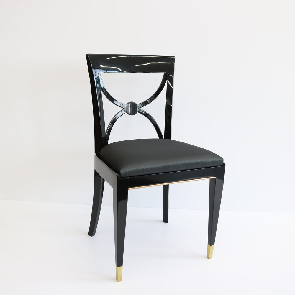 Set of Four Art Deco Dining Chairs, De Coene Freres, Belgium, circa 1930's.