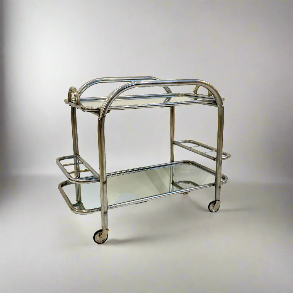 Art Deco Bar Cart Designed by Robert Mallet-Stevens, France 1930's