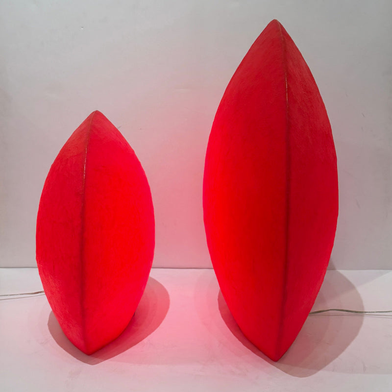 Set of Two Illuminated Elliptical Table Lamps designed by Monica Lipkin for Elmar Flototto, Belgium, 2000&