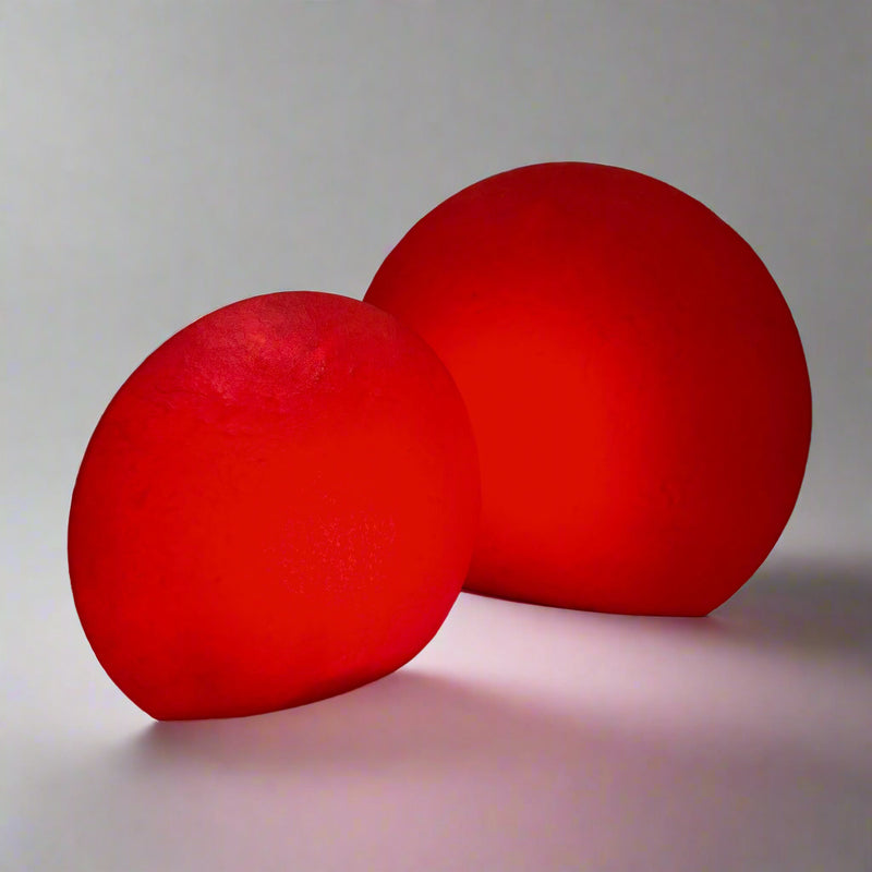 Set of Two Illuminated Elliptical Table Lamps designed by Monica Lipkin for Elmar Flototto, Belgium, 2000&