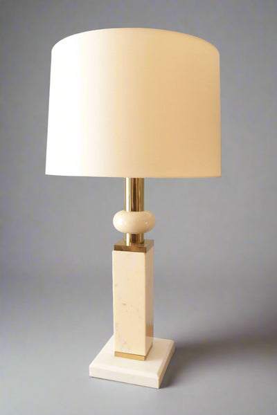 Single Modernist Marble Table Lamp.