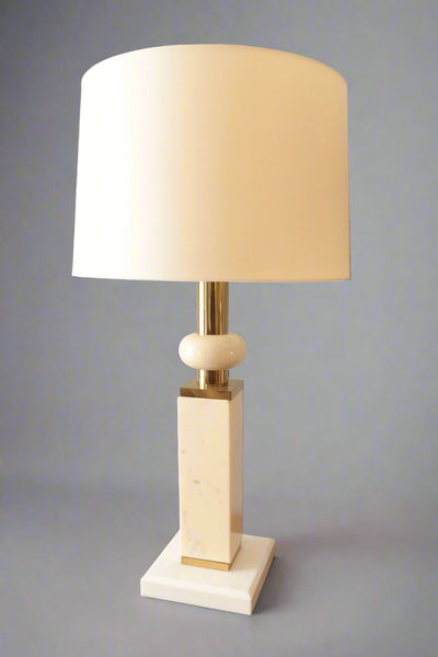 Single Modernist Marble Table Lamp.