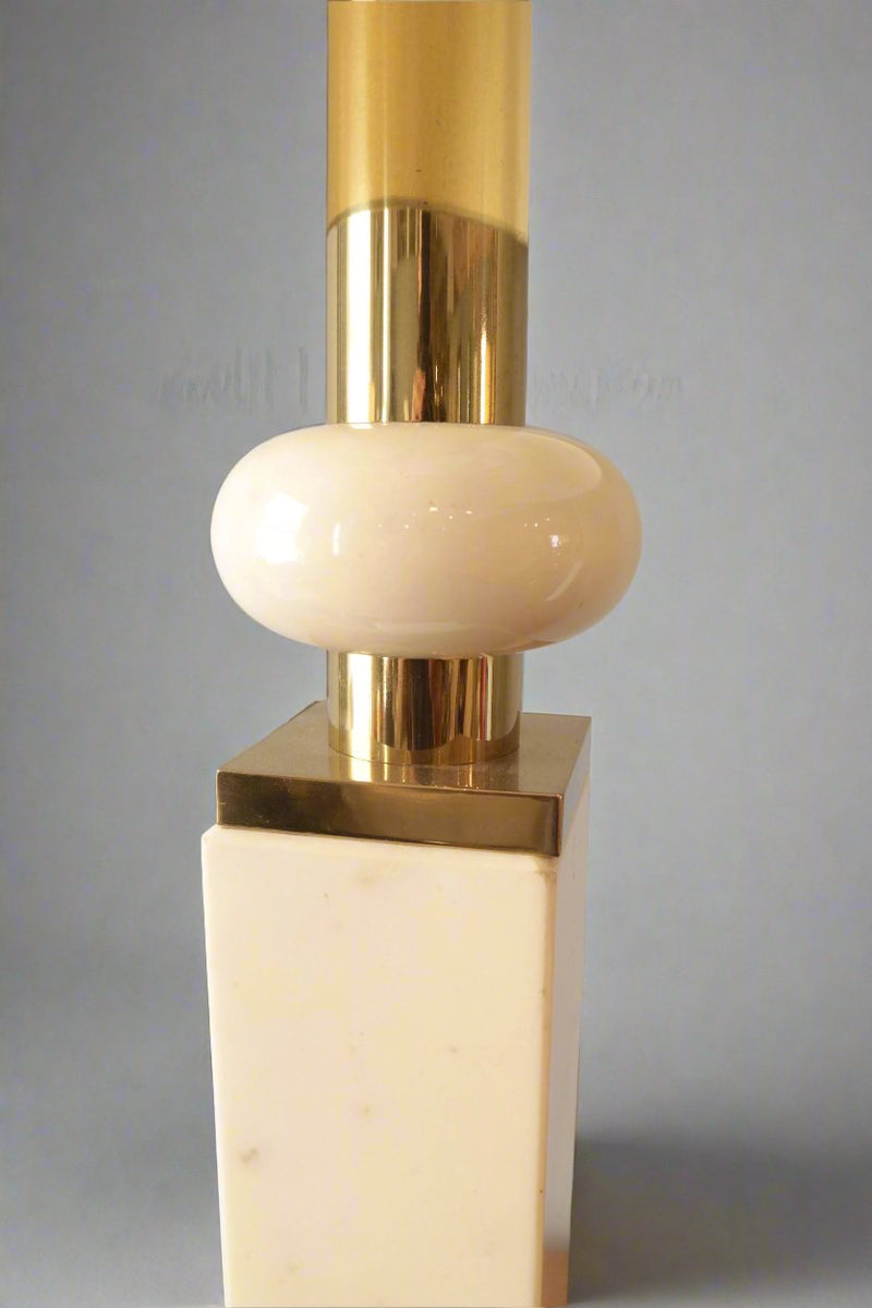 Single Modernist Marble Table Lamp.