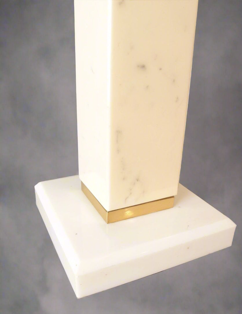 Single Modernist Marble Table Lamp.