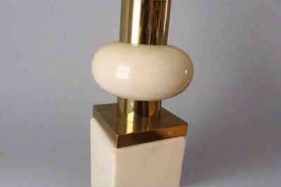 Single Modernist Marble Table Lamp.