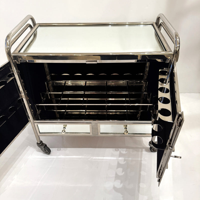 Art Deco Bar Cart, France 1930s
