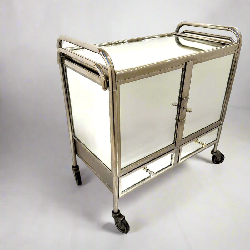 Art Deco Bar Cart, France 1930s