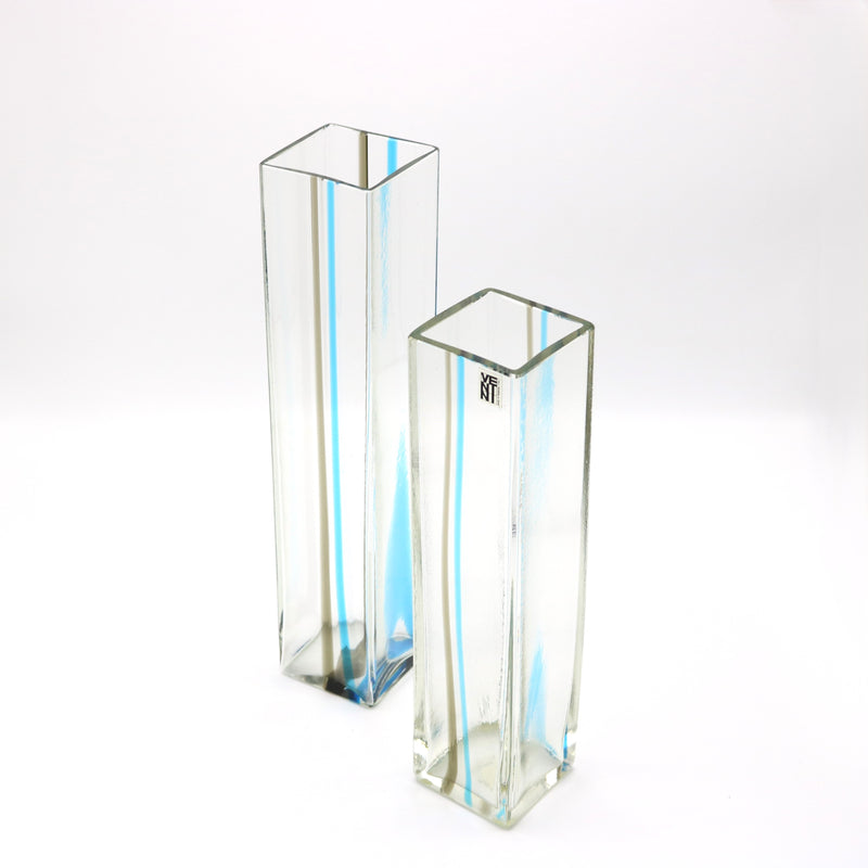 Pair Of Venini Italian Art Glass Vases