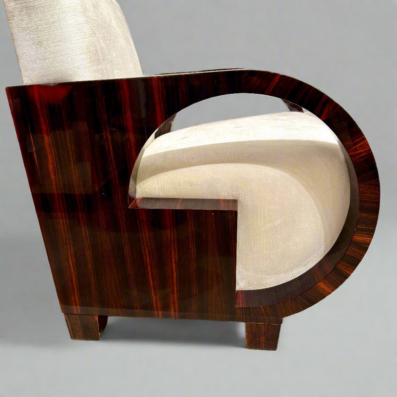 Art Deco Style Fauteuil Inspired by Dominique