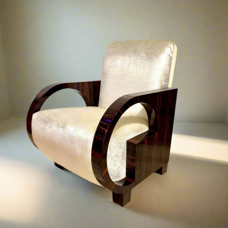 Art Deco Style Fauteuil Inspired by Dominique