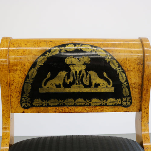 Karelian Birchwood Bench Boulle Mounts, 1850