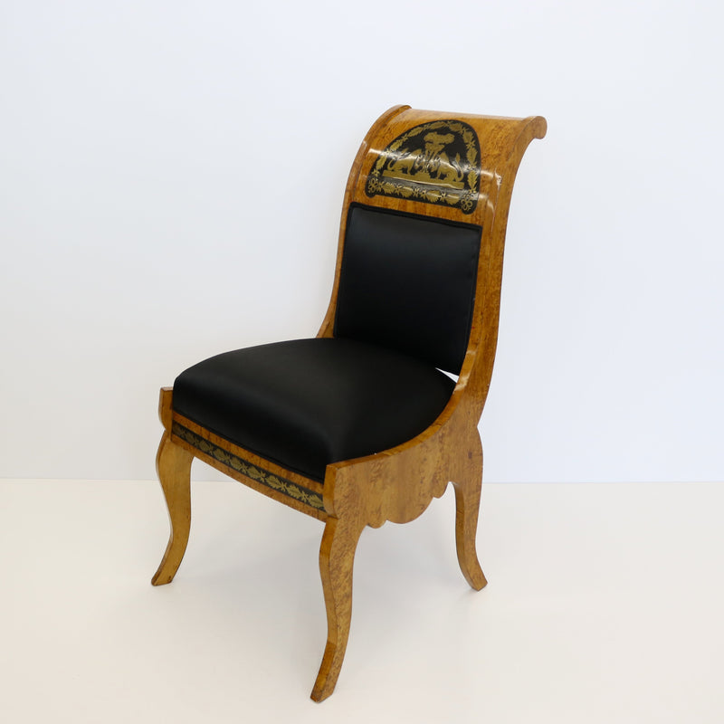 Fine Pair Of Neoclassical Side Chairs, c1850