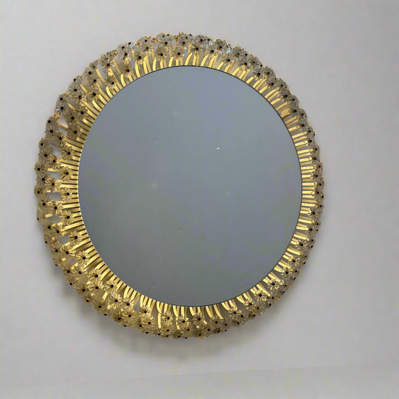 Backlit Modernist Circular Mirror