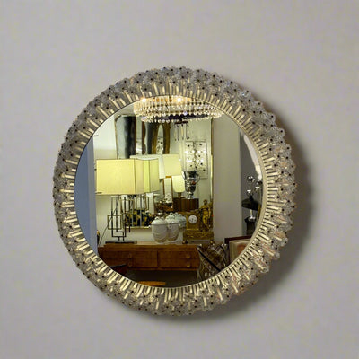 Backlit Modernist Circular Mirror