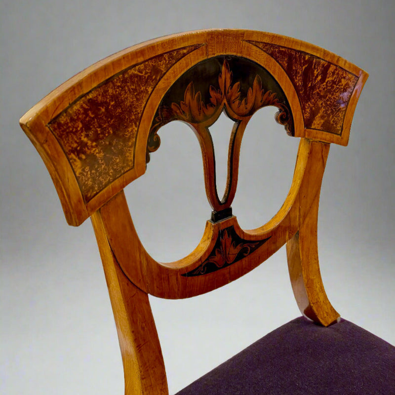 Set of Six Biedermeier Side Chairs, Franconia, South Germany circa 1820