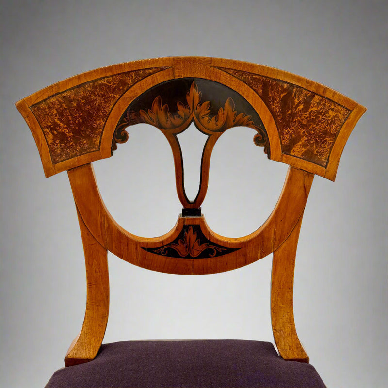 Set of Six Biedermeier Side Chairs, Franconia, South Germany circa 1820