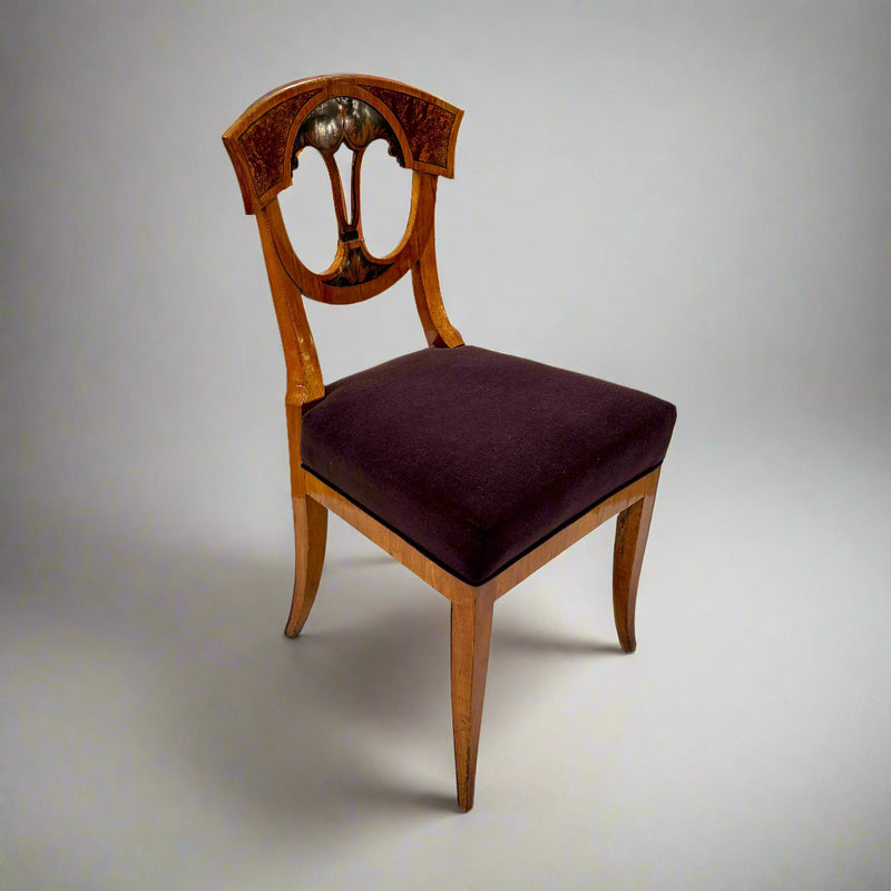 Set of Six Biedermeier Side Chairs, Franconia, South Germany circa 1820