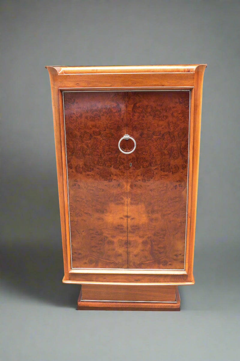 Majorelle Designed Art Deco Tall Two Door Cabinet