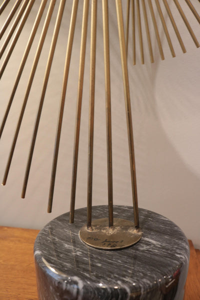 Curtis Jere Modern Brass Marble Sculpture USA 1970.