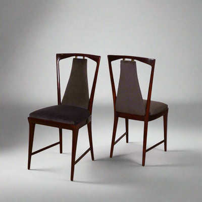 Set of Six Osvaldo Borsani Dining Chairs, Italy 1949