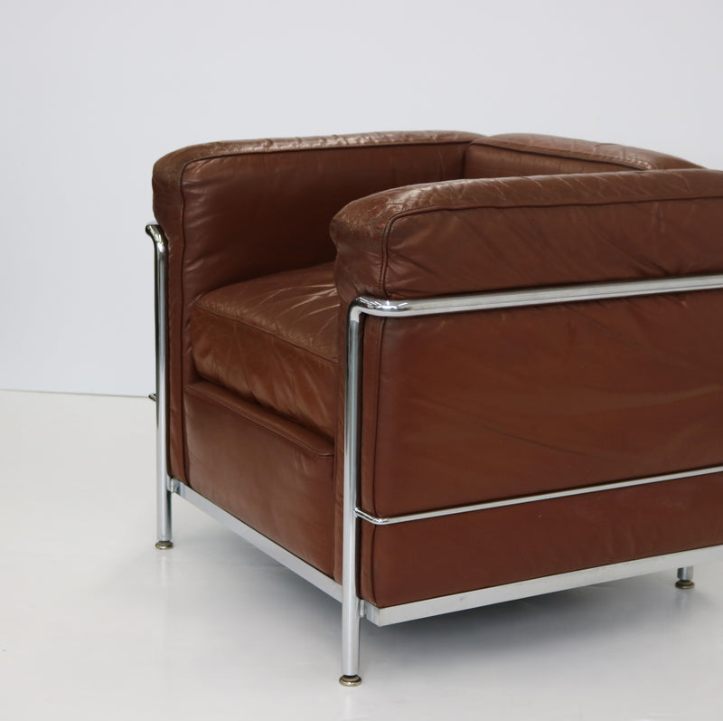 Pair of Vintage LC2 Corbusier Armchairs