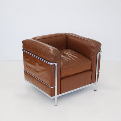 Pair of Vintage LC2 Corbusier Armchairs