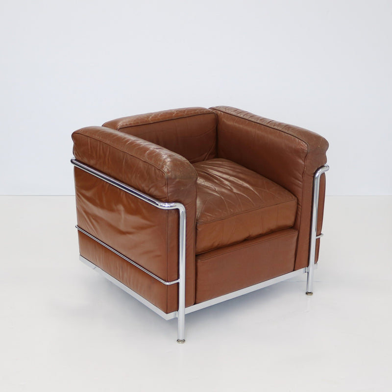 Pair of Vintage LC2 Corbusier Armchairs