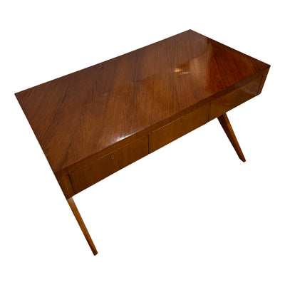 Mid Century Three Drawer Writing Table.