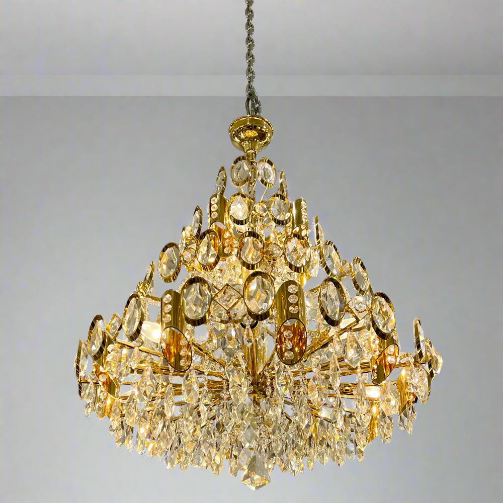 Decorative fifteen light chandelier by Rejmyre
