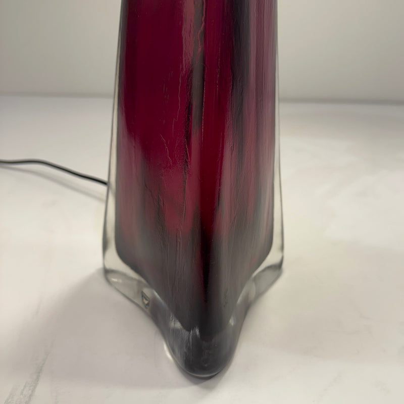 Pair of Orrefors Modernist Art Glass Table Lamps