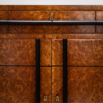 Art Deco Sideboard in Thuja Root Veneer, Italy, 1930s