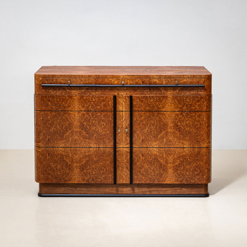 Art Deco Sideboard in Thuja Root Veneer, Italy, 1930s