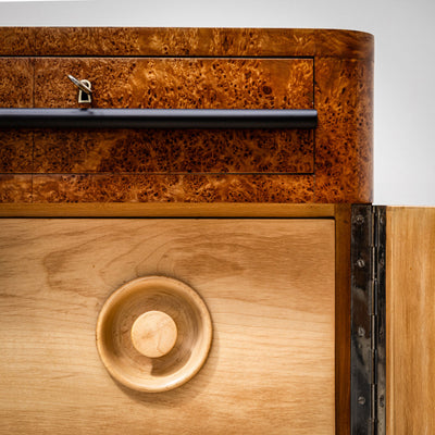 Art Deco Sideboard in Thuja Root Veneer, Italy, 1930s