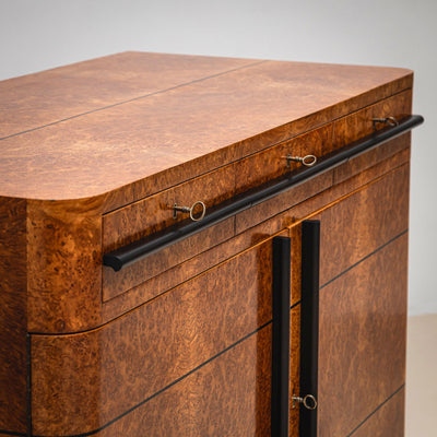 Art Deco Sideboard in Thuja Root Veneer, Italy, 1930s