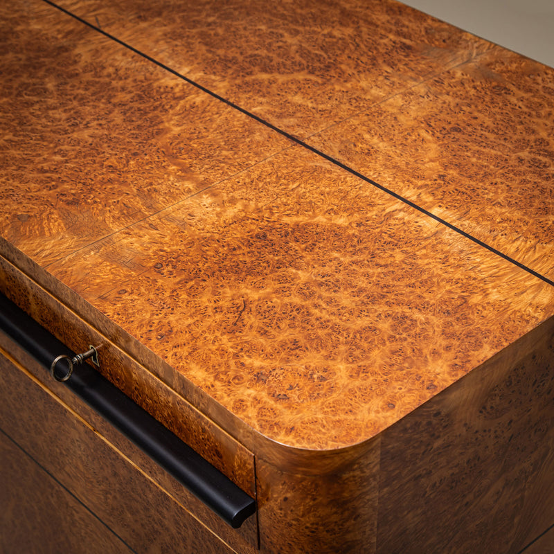 Art Deco Sideboard in Thuja Root Veneer, Italy, 1930s