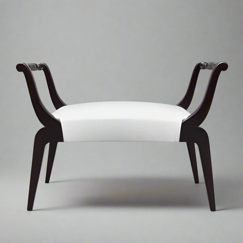 Single Ebonized Italian Bench , 1950&