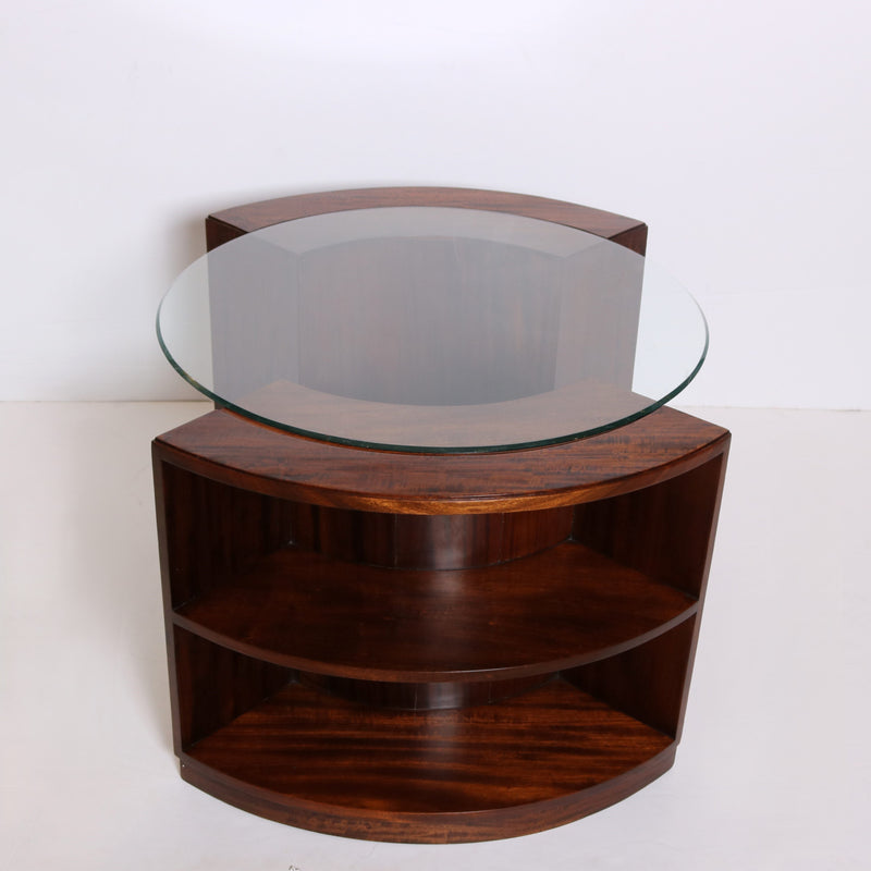 French Art Deco Walnut Table 1930
