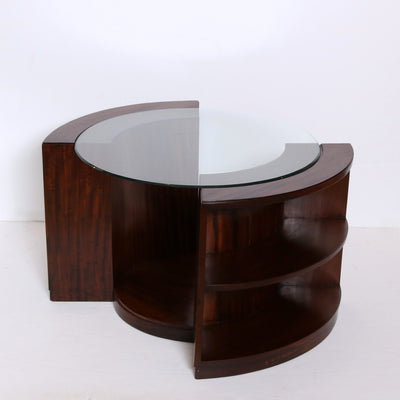 French Art Deco Walnut Table 1930