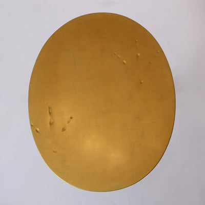 Pair of Side Tables, Model "Traccia" in Gold, Design by Meret Oppenheim, Executed by Simon International, 1970s