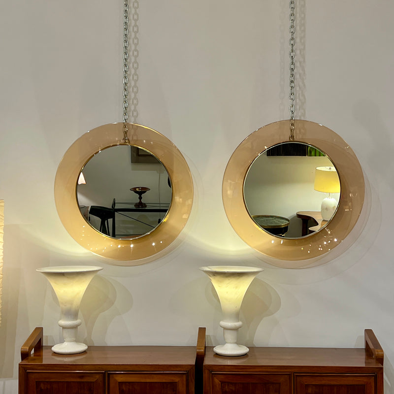 Pair of Max Ingrand for Fontana Arte Mirrors