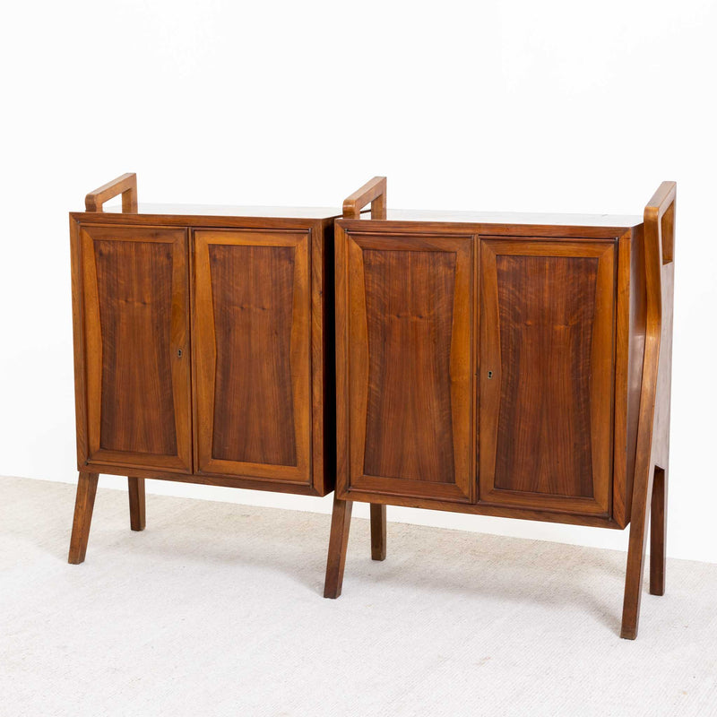 Mid-Century Walnut Cabinet, Italy 1950s