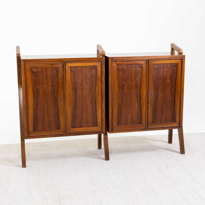 Mid-Century Walnut Cabinet, Italy 1950s