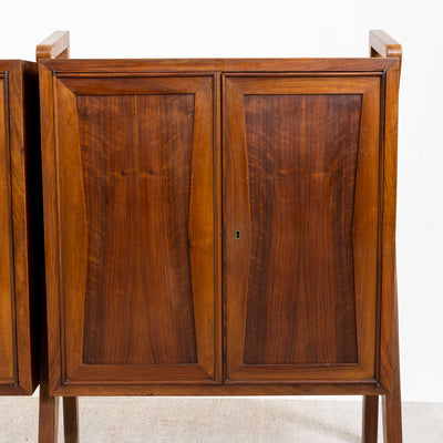 Mid-Century Walnut Cabinet, Italy 1950s