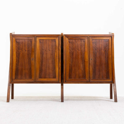 Mid-Century Walnut Cabinet, Italy 1950s