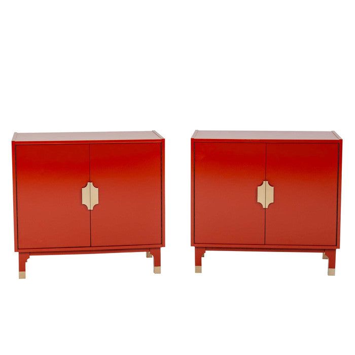 Pair of Italian Modernist Cabinets