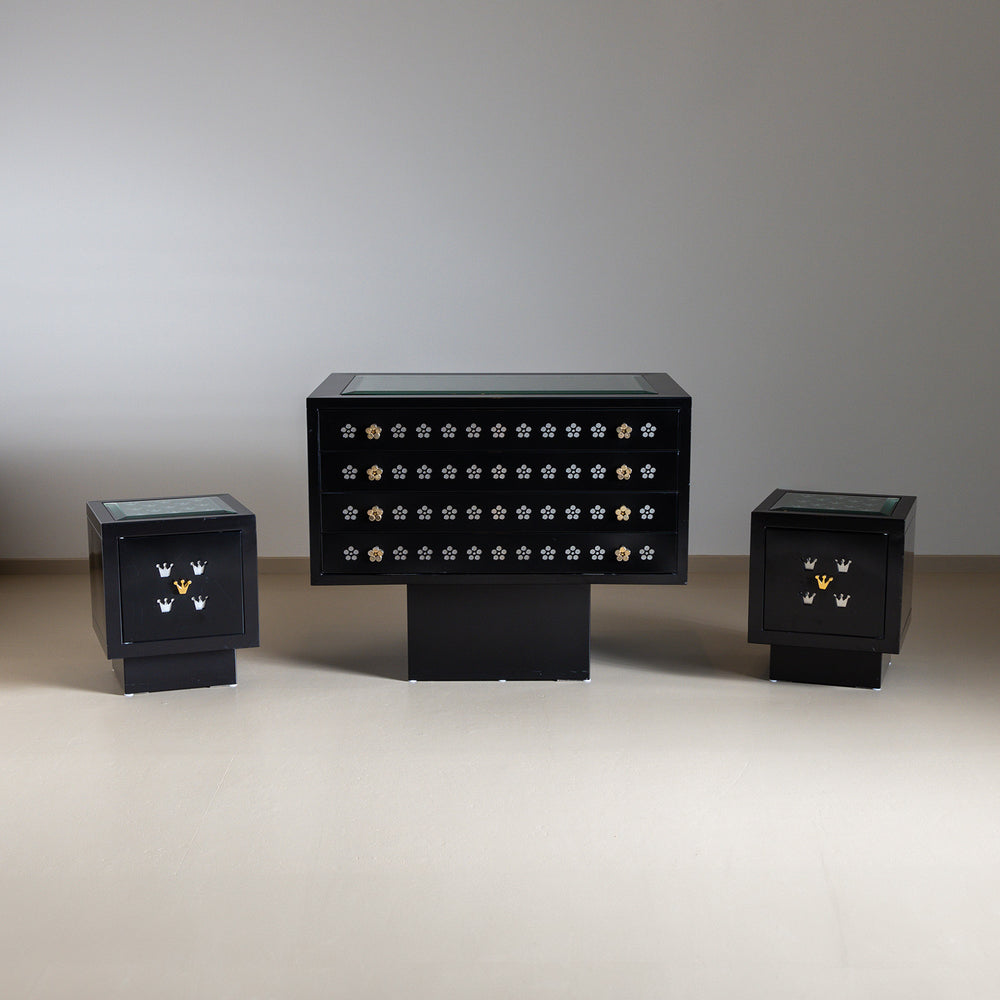 Chest of Drawers and Night Stands by Matteo Thun, Italy 1980s