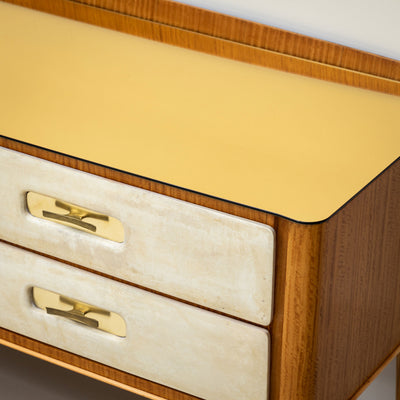 Sideboard with Parchment Front, Italy, Mid-20th Century