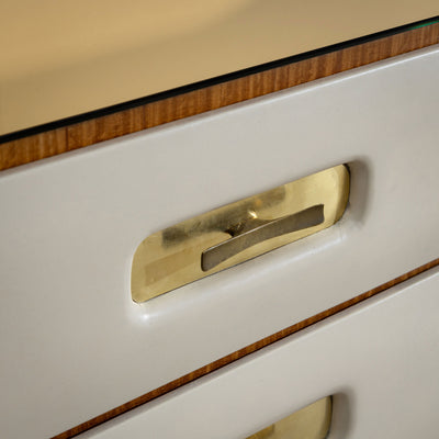 Sideboard with Parchment Front, Italy, Mid-20th Century